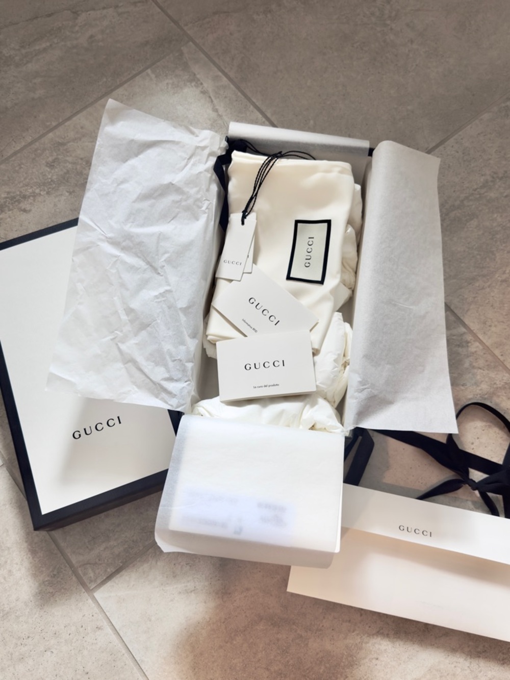 Authentic Gucci Matelasse Black Logo Slide Sandals - Women Size 38 / 7.5 - Picture 2 of 10